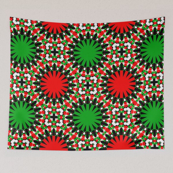 Item preview, CHRISTMAS GEOMETRICS 2020 RANGE- A NEW KIND OF CHRISTMAS PATTERN FOR CLOTHING AND HOME DECOR #CHRISTMASCHEER2020 designed and sold by ozcushionstoo.