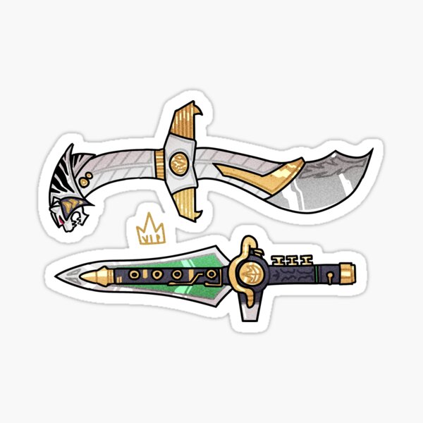 Daggers For Long Haired Guys Sticker