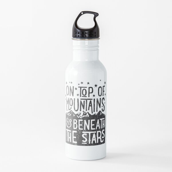 On Top Of Mountains Water Bottle