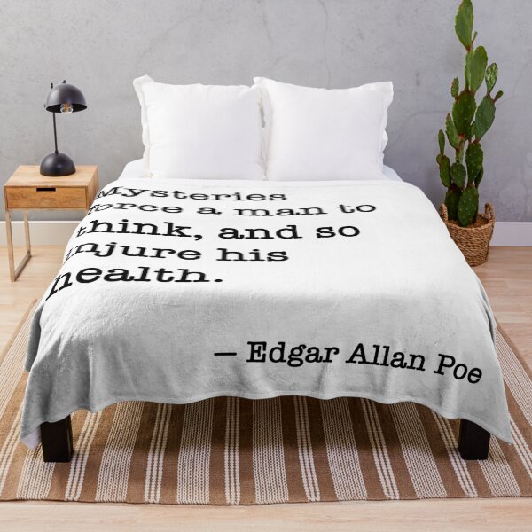 Item preview, Mysteries force a man to think, and so injure his health. - Edgar Allan Poe designed and sold by wordsandwords.