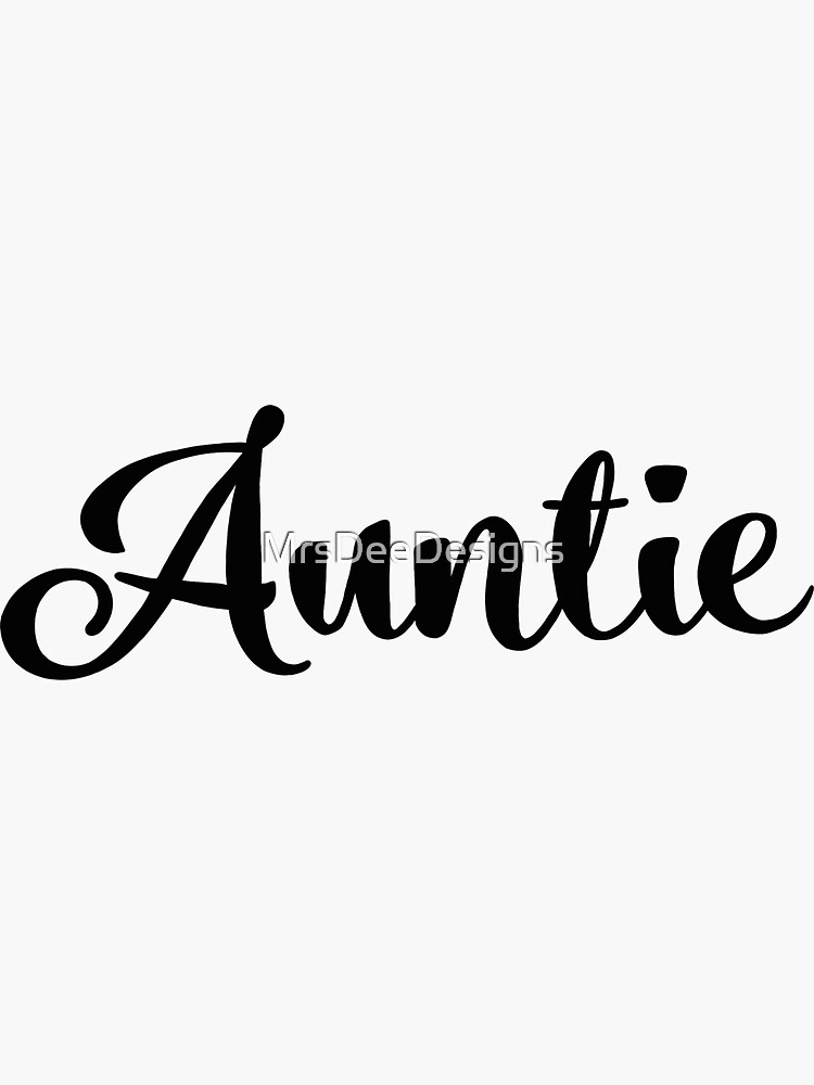 Auntie black by MrsDeeDesigns