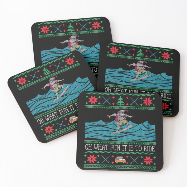 Item preview, Funny Christmas Surfing Santa Hawaiian Ugly Christmas designed and sold by mrsmitful.