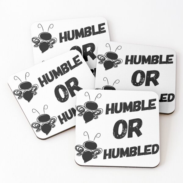 Item preview, Motivational Inspirational and Positive quote -  bee humble or be humbled typography text art by Word Fandom - wordfandom designed and sold by Kerry Pritchard.