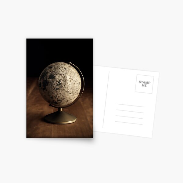 Moon Globe Still Life Postcard