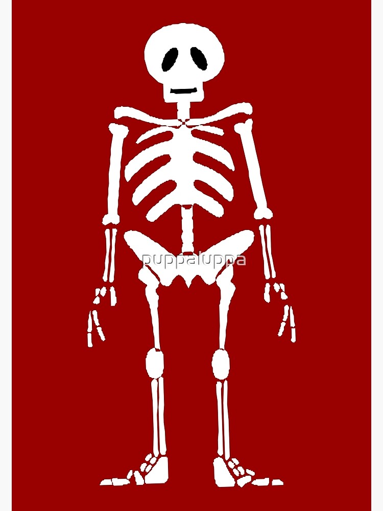 Skeleton Poster For Sale By Puppaluppa Redbubble