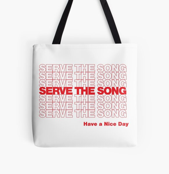 Servir la chanson Tote bag doublé