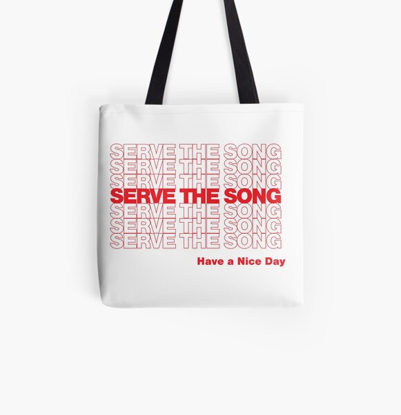 Servir la chanson Tote bag doublé