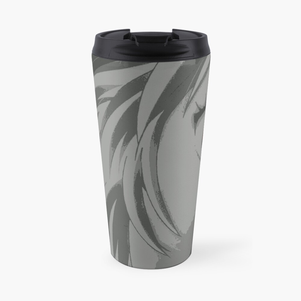 "Ayanami Rei, Black, White and Red" Travel Coffee Mug by Miau3 Redbubble