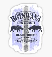 Botswana Rhino Safari Sticker