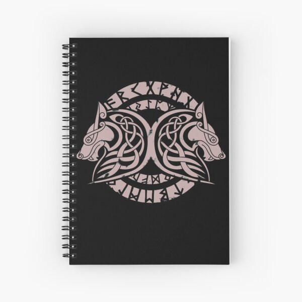 Viking Wolfs Round Spiral Notebook