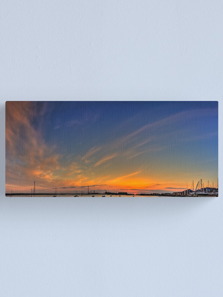 Alternate view of Sunset River Thames Grays Canvas Print