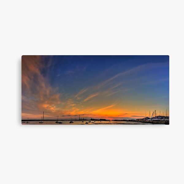 Sunset River Thames Grays Canvas Print