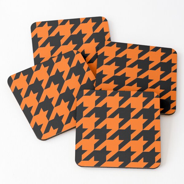 Item preview, Orange & Black Houndstooth designed and sold by christinaashman.