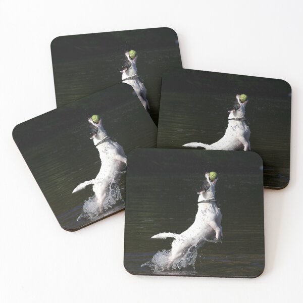 Item preview, Jack russell jumping in river designed and sold by turniptowers.