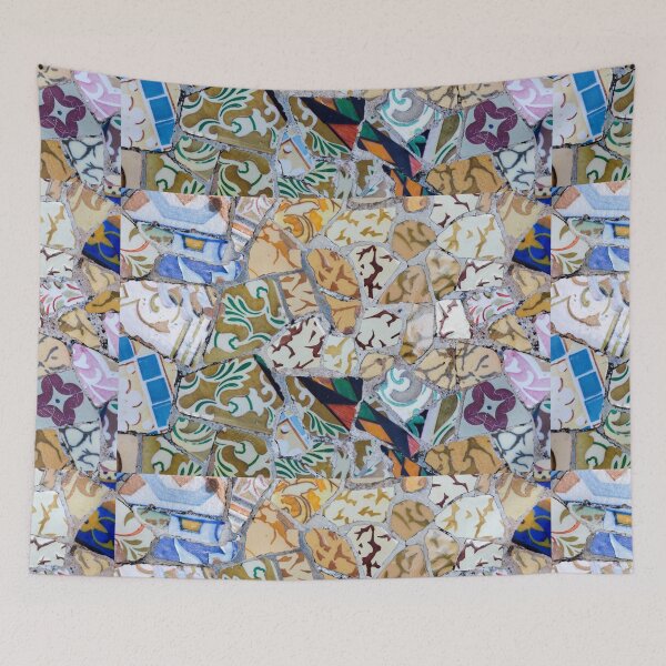 Item preview, Park Güell detail of tiles designed and sold by portokalis.