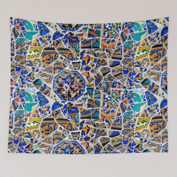 Item preview, Park Güell detail of tiles designed and sold by portokalis.