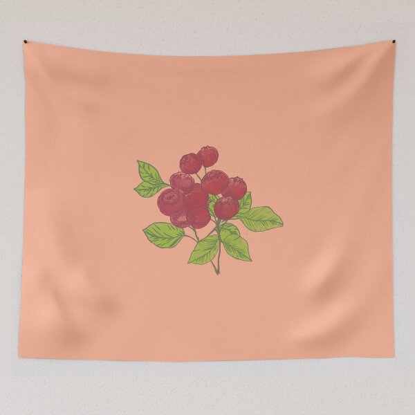 Item preview, red fruit sticker - watercolor designed and sold by ventumpluviam.