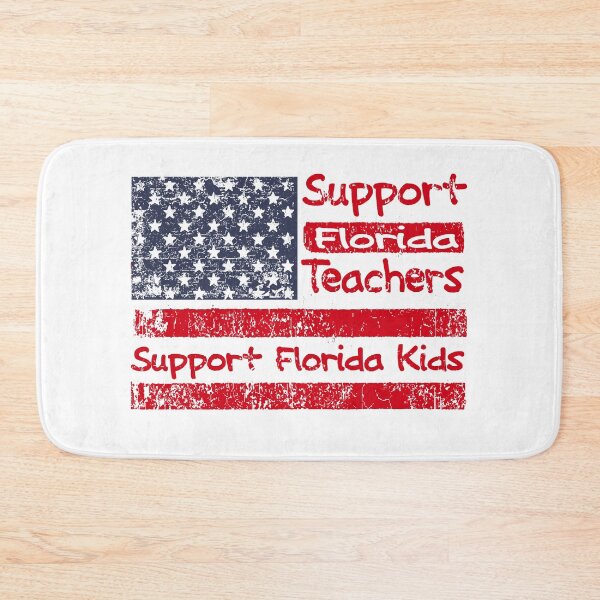 Item preview, Red for Ed Florida Teachers Distressed American Flag designed and sold by RiffXS.