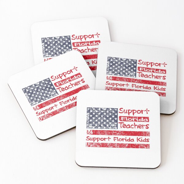 Item preview, Red for Ed Florida Teachers Distressed American Flag designed and sold by RiffXS.