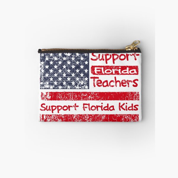 Item preview, Red for Ed Florida Teachers Distressed American Flag designed and sold by RiffXS.