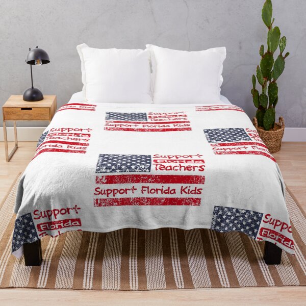Item preview, Red for Ed Florida Teachers Distressed American Flag designed and sold by RiffXS.