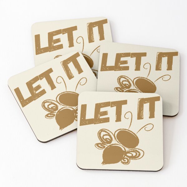 Artikelvorschau, Motivational Inspirational and Positive quote -  let it bee typography text art by Word Fandom - wordfandom entworfen und verkauft von Kerry Pritchard.