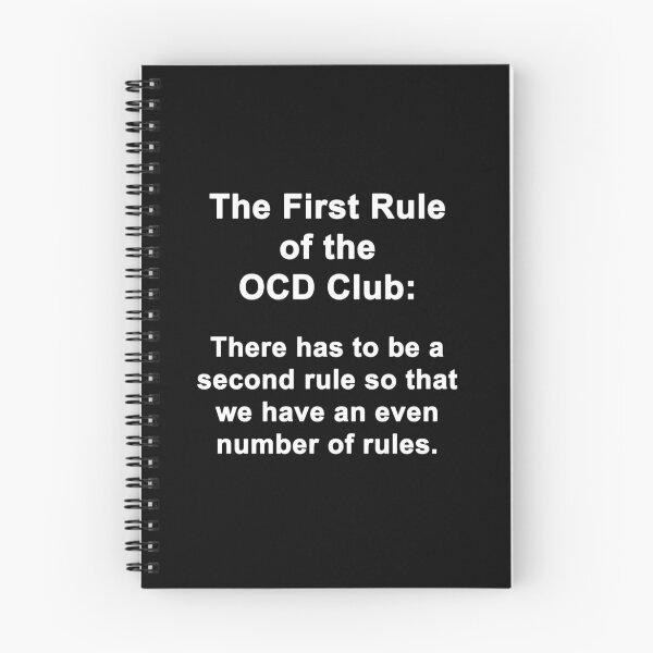 Item preview, First Rule of the OCD Club designed and sold by Chris  Bradshaw.