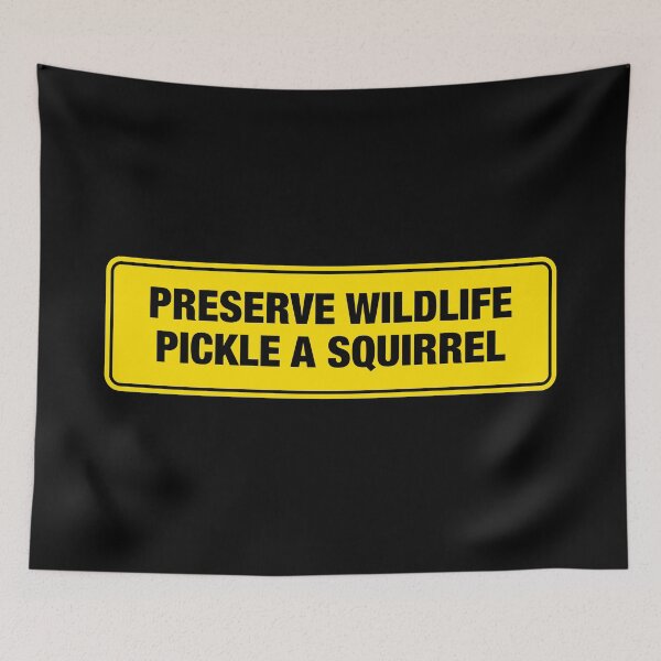 Item preview, Preserve Wildlife, Pickle A Squirrel Bumper Sticker designed and sold by adidabu.