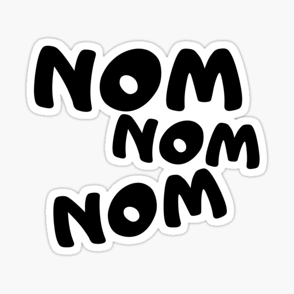 Nom Nom Stickers Redbubble - clean teeth crown of om nom nom roblox