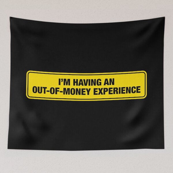 Item preview, I'm Having An Out-Of-Money Experience Bumper Sticker designed and sold by adidabu.
