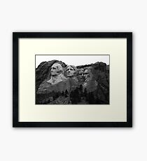Mount Rushmore National Memorial Framed Print