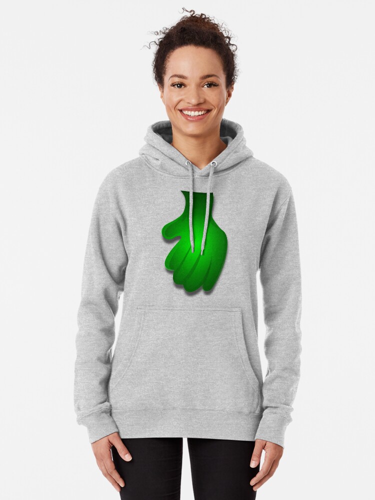 Alternate view of Monster Green Hand Pullover Hoodie