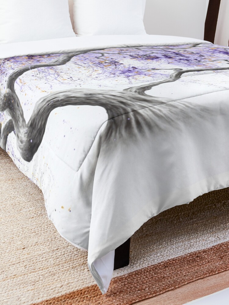 Alternate view of Purple Prosperity Tree Comforter