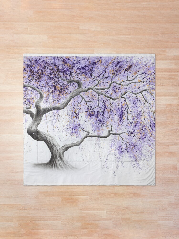 Alternate view of Purple Prosperity Tree Comforter