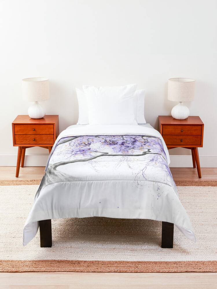 Alternate view of Purple Prosperity Tree Comforter