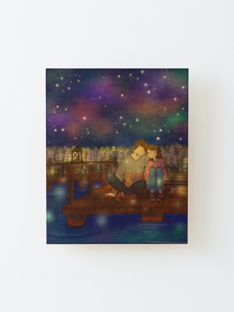 Alternate view of Starry night Mounted Print