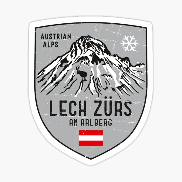 Lech Zurs Mountain Austria Emblem  Sticker