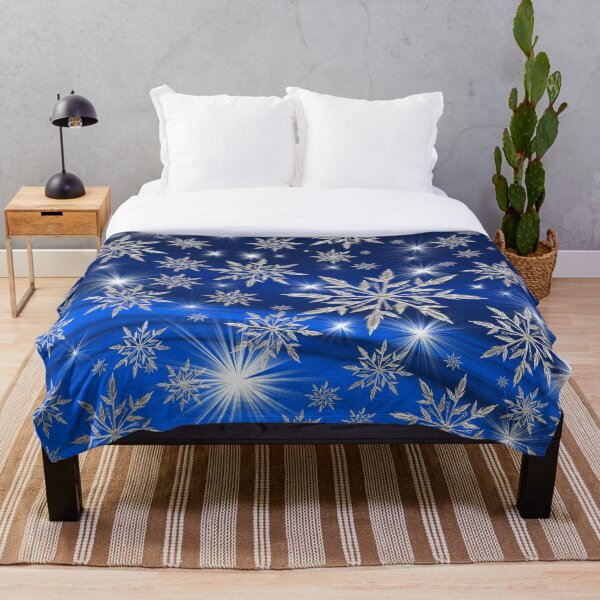 Snowflakes Throw Blanket