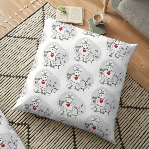 MantraMouse® as SnowMouse Floor Pillow