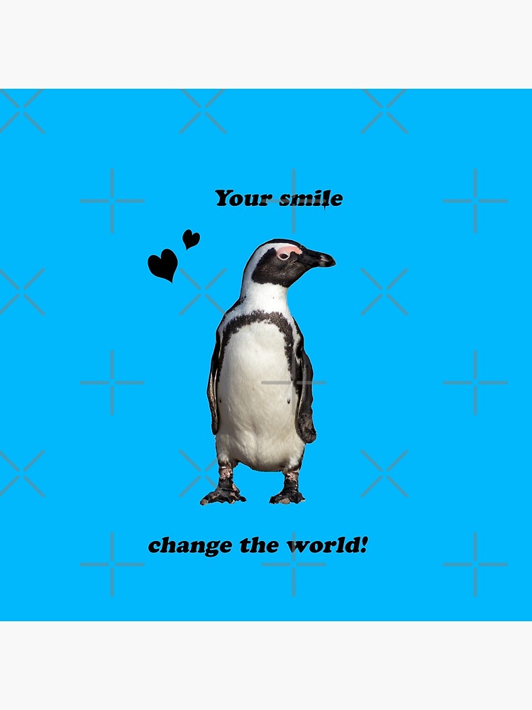 Thumbnail 2 von 2, Stofftasche, Geschenkidee Pinguin smile Foto designt und verkauft von Igelchen.