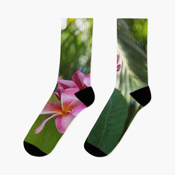 Item preview, Tropical Paradise - Fragrant, Hot Pink Plumeria in a Lush Garden designed and sold by Georgia Mizuleva.
