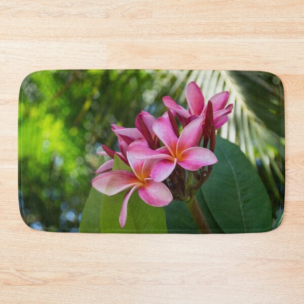 Item preview, Tropical Paradise - Fragrant, Hot Pink Plumeria in a Lush Garden designed and sold by Georgia Mizuleva.