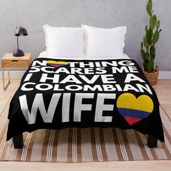Item preview, Nothing Scares Me, I Have Colombian Wife designed and sold by HelloFromAja.