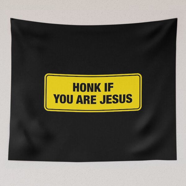 Item preview, Honk If You Are Jesus Bumper Sticker designed and sold by adidabu.