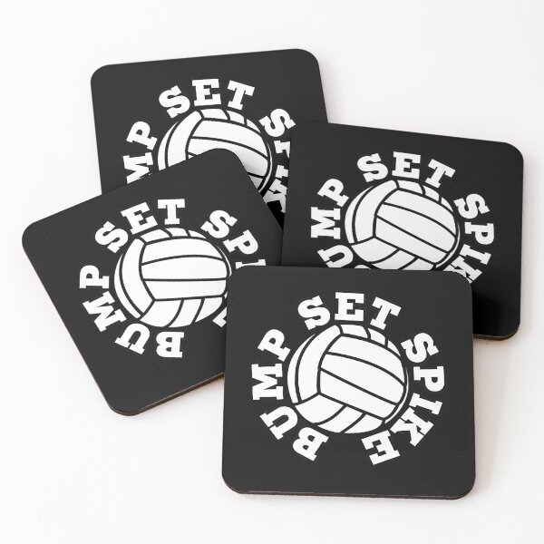 Aperçu de l'œuvre Bump set SPIKE volleyball team créée et vendue par FrictionMaxxing.