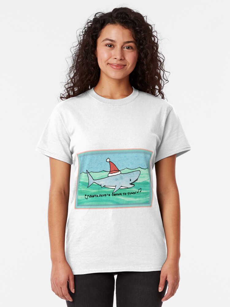 santa jaws tshirt