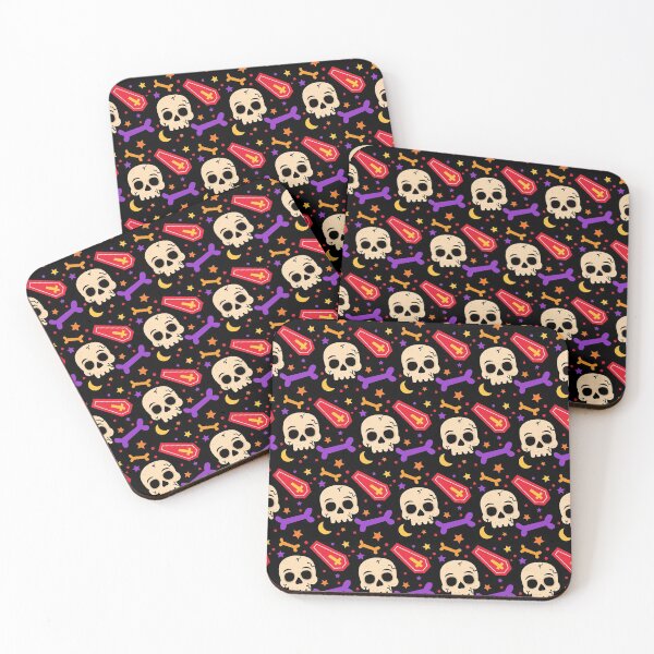 Item preview, Halloween Skull Pattern designed and sold by WilliamsonMedia.