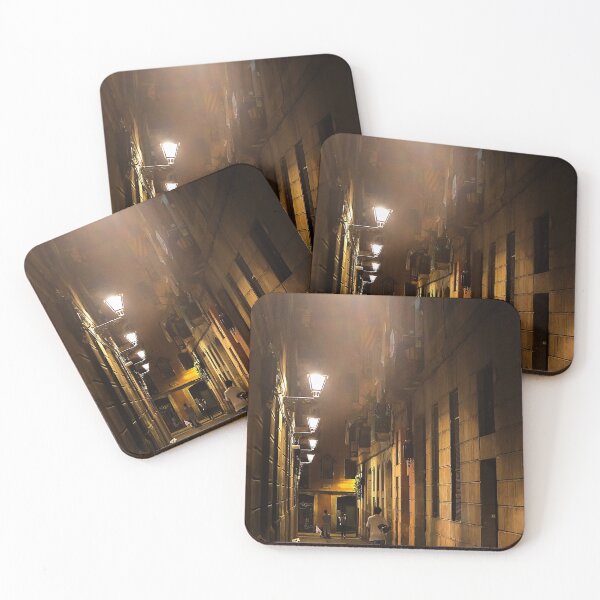Item preview, Spain. Catalonia. Barcelona. Night. Street. Lamps. designed and sold by vadim19.