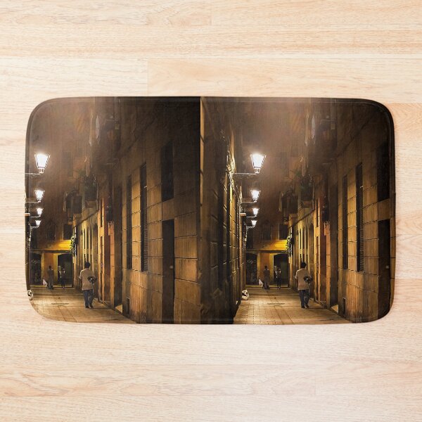 Item preview, Spain. Catalonia. Barcelona. Night. Street. Lamps. designed and sold by vadim19.