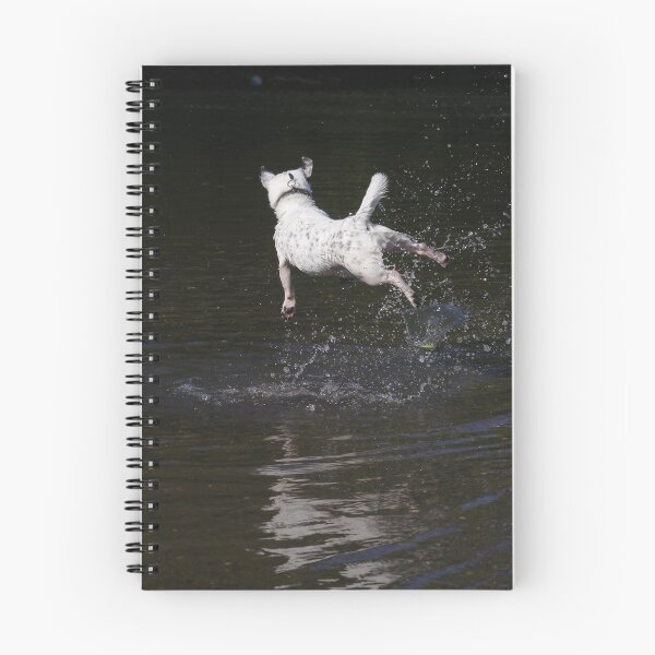 Item preview, Jack Russell jumping in river designed and sold by turniptowers.